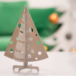 Décoration de Noël Sapin de table en métal