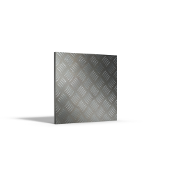Quadratische Aluminium-Riffelblechplatte nach Maß - Riffelblech