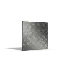 Custom-made square ribbed aluminum plate - Ribbed sheet metal