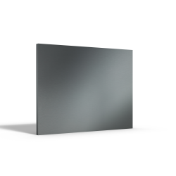 Custom-made brushed anodized rectangle aluminum plate - John Steel