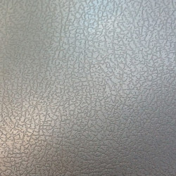 Plaque inox texture cuir carrée sur-mesure