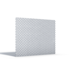 Plaque aluminium perforée rectangle sur-mesure