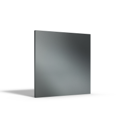 Custom square brushed anodized aluminum plate - John Steel