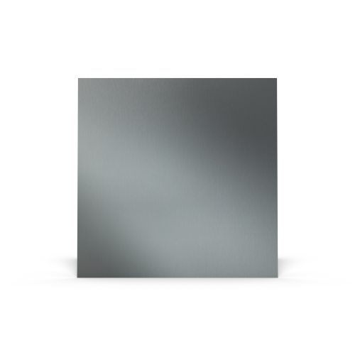 Custom square brushed anodized aluminum plate - John Steel