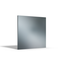 Placa rectangular de aluminio anodizado - John Steel