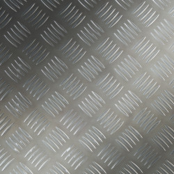 Plaque aluminium damier rectangle sur-mesure