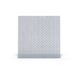 Plaque aluminium perforée carrée sur-mesure