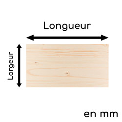 plan de travail bois épicéa sur mesure