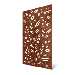 Decorative exterior panel with leaf motif - 180 cm high