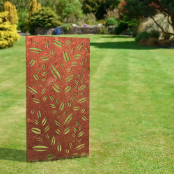 Dekorative Außenwand mit Blättermotiv - 180 cm hoch