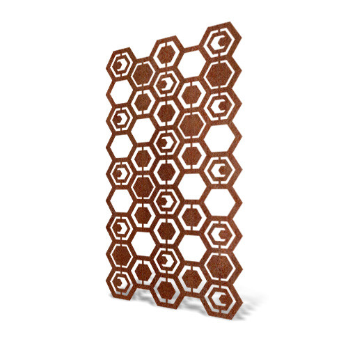Painel decorativo exterior hexágonos 180x90 cm - Painel decorativo exterior hexágonos 180x90 cm -