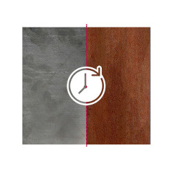 Panneau décoratif claustra en acier corten - 180 x 90 cm