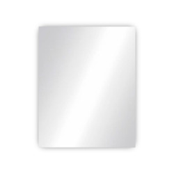 Miroir mural rectangulaire 75x60 incassable en inox - John Steel