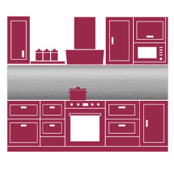 Custom stainless steel splashback - John Steel