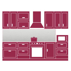 crédence aluminium