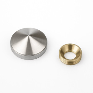 Chrome decorative screw cover caps - 4 pack - John Steel