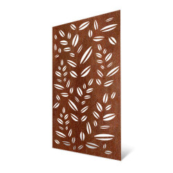 Panneau décoratif extérieur motif feuilles - 180 cm de hauteur