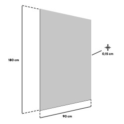 Panneau décoratif extérieur motif écailles - 180 x 90 cm