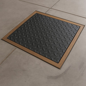 Square steel checker plate manhole cover – John Steel