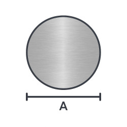 Piastra di protezione pavimento rotonda in inox – John Steel