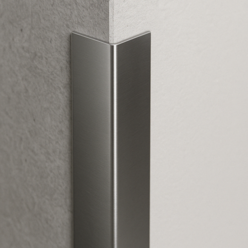 Profilo angolare in acciaio inox spazzolato – John Steel Profilo angolare in acciaio inox spazzolato – John Steel