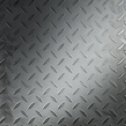 Couvercle de regard carré en inox et larmé - John Steel