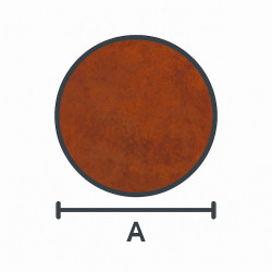 Corten Steel Round Stepping Stone – John Steel