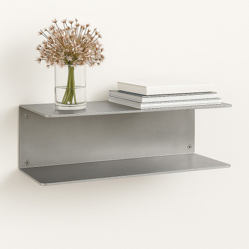 U-shaped aluminium wall shelf – John Steel U-shaped aluminium wall shelf – John Steel