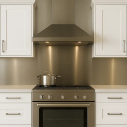 Custom stainless steel splashback - John Steel