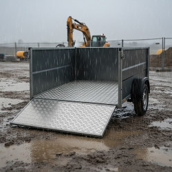 Custom Aluminum Checker Plate - Trailer Bed | John Steel