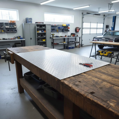 Custom aluminum tread plate worktop - Purchase & Price | John Steel