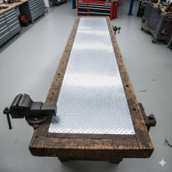 Aluminium traanplaat werkblad op maat - Aankoop & Prijs | John Steel