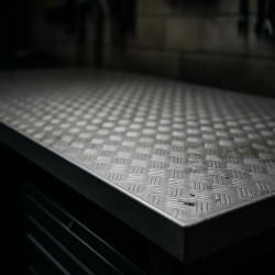 Custom aluminum tread plate worktop - Purchase & Price | John Steel
