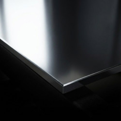 Edelstahlplatte roh glänzend 1,5 mm nach Maß - Laserschnitt