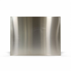 Plaque inox brut rectangle sur-mesure - John Steel