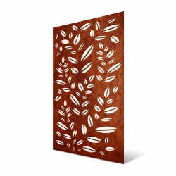 Decorative exterior panel with leaf motif - 180 cm high