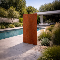 Exterior decorative panel in corten steel - 180 x 90 cm