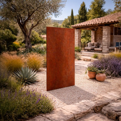 Exterior decorative panel in corten steel - 180 x 90 cm