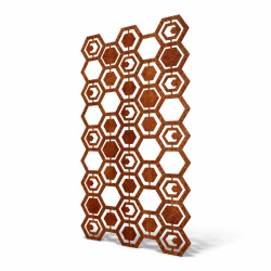 Painel decorativo exterior hexágonos 180x90 cm - John Steel