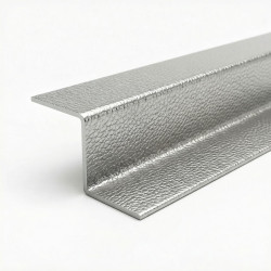 Leather-textured stainless steel Z profile - John Steel