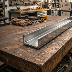 Perfil U em aço inox marítimo brilhante - Perfil U 316L espelho à medi