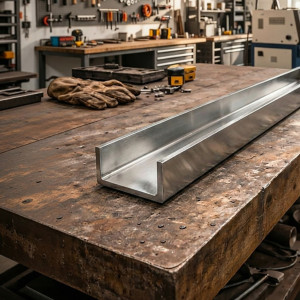 Perfil U em aço inox brilhante | John Steel