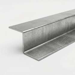 Perfil Z em aço inox bruto - Perfil transição inox mate à medida