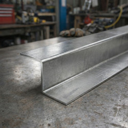 Perfil Z em aço inox bruto - Perfil transição inox mate à medida