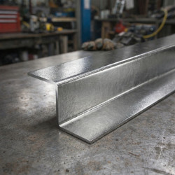 Perfil Z em aço inox marítimo brilhante - Perfil transição 316L