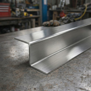 Perfil Z em aço inox escovado - John Steel