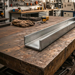 Profilo a U in acciaio inox marino grezzo - John Steel