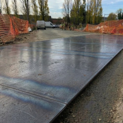 Placa de calzada de acero en bruto a medida - Protección vial