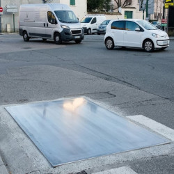Placa de calzada de aluminio en bruto a medida - Protección de suelos