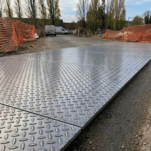 Plaque de chaussée en acier larmé haute résistance sur mesure